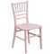Flash Furniture 24.75&#x22; Pink Traditional Outdoor Patio Chiavari Chair